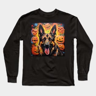 Halloween German Shepherd Long Sleeve T-Shirt